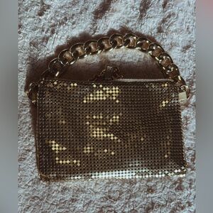 Gold Sequin Chain Bag